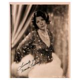 Norma Talmadge signed portrait photo
