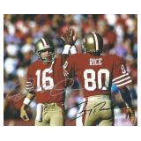 San Francisco 49ers Joe Montana and Jerry Rice...