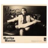 Marilyn Manson facsimile signed promo photo