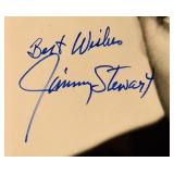 Jimmy Stewart signed portrait photo