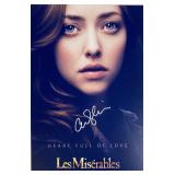 Les Miserables Amanda Seyfried facsimile signed...