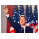 Bill Clinton facsimile signed  photo
