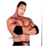 Dwayne Johnson The Rock facsimile signed photo
