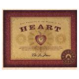 The Wizard of Oz Heart Certificate to the Tin...