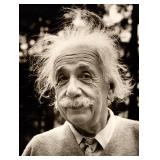 Albert Einstein photo reprint