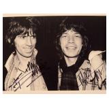 Keith Richards and Mick Jagger facsimile signed...