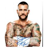 WWE CM Punk facsimile signed photo