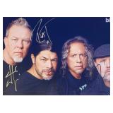 Metallica facsimile band signed photo