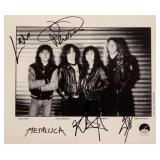 Metallica facsimile signed promo photo