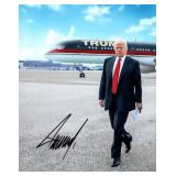 US President Donald Trump facsimile signed photo