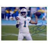Miami Dolphins Tua Tagovailoa facsimile signed ...