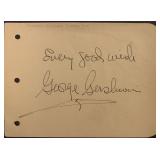 Composer George Gershwin original signature