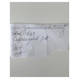 Star Trek Grace Lee Whitney signature cut