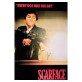 Al Pacino signed "Scarface" movie poster