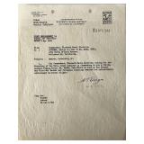 US Navy Calvin T. Durgin signed letter