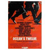 Oceans Twelve Cast Signed Movie Poster