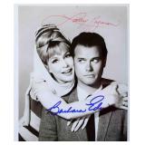 Barbara Eden and Larry Hagman signed promo photo