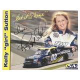 NASCAR Kelly "girl" Sutton signed photo