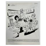 E. Arthur Harris Original Cartoon