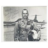 Test pilot Al Atwell signed photo