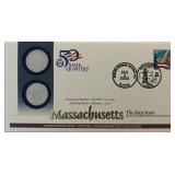 Massachusetts US Mint Commemorative Coin Cover