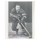 HOF hockey player Dickie Moore signed photo