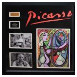 Pablo Picasso original signature and collage