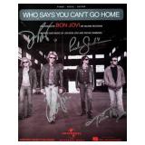 Bon Jovi signed sheet music