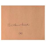 Buckwheat "Our Gang" signature slip