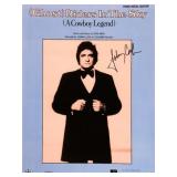 Johnny Cash signed sheet music
