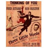Fred Astaire and Red Skelton signed sheet music