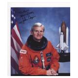 Astronaut John Casper signed official NASA photo