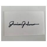 Indy Car Racer Jimmie Johnson original signature
