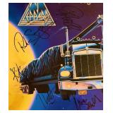 Framed Def Leppard signed album