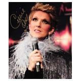 Celine Dion signed promo photo