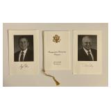 Bush, Cheney 2001 Inauguration program and...