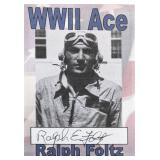 Ralph Emmitt Foltz signed Wolrld War ll Ace card
