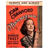 Joan Crawford signed sheet music