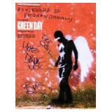 Green Day signed sheet music