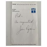 TV Anchor Jim Ryan original signature