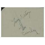 Three Stooges original signatures. GFA...