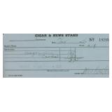 Mrs Desi Arnaz signed receipt