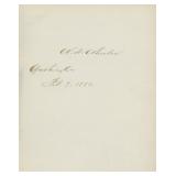 William A. Wheeler signature cut