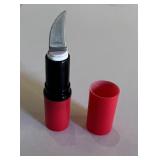 Lipstick case pocket knife prop