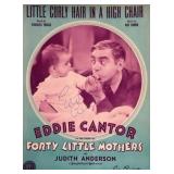 Eddie Cantor signed sheet music