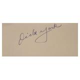 Bewitched Dick York signature slip