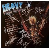 Band Signed Heavy Metal the movie album