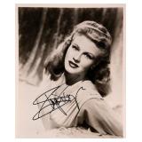 Ginger Rogers signed portrait photo