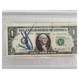 Star Wars JJ Abrams signed dollar bill