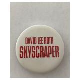 David Lee Roth Skyscraper vintage pin